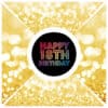 gold happy 18th birthday